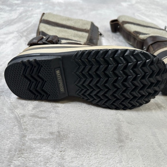 Sorel Waterproof Winter Boots Women's Size 6 Brown Leather - Picture 4 of 5